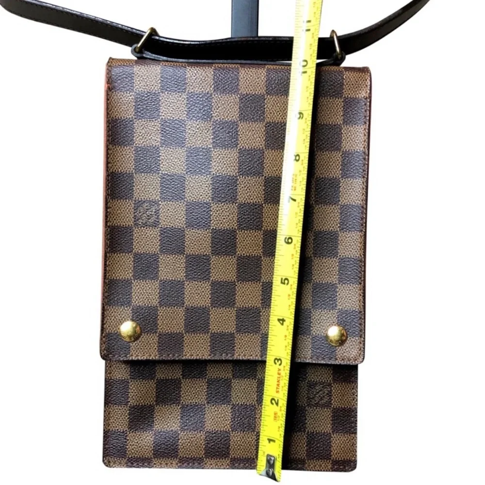 LOUIS VUITTON Portobello PM Damier Ebene Crossbody Shoulder Bag